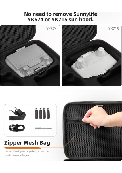 Sunnylıfe FP-B959 Djı Flip Drone Taşıma Çantası 5 Pil Saklama Çantası Omuz Askılı (Yurt Dışından) fırsatları
