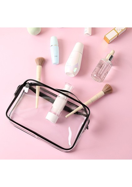 15 x 10 x 7 cm Seyahat Tuvalet Çantası Kalın Pvc Kozmetik Düzenleyici Su Geçirmez Toz Geçirmez Fermuarlı Saklama Kesesi (Yurt Dışından) indirimleri