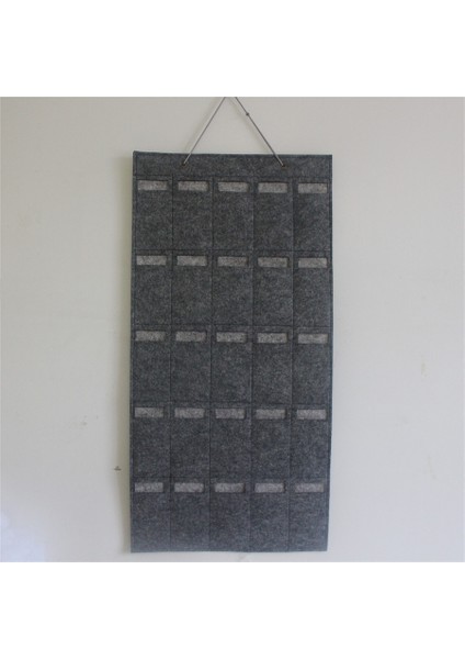 25 Yuvalı Duvara Asılan Keçe Güneş Gözlüğü Tutucu Çanta Gözlük Saklama Çantası Düzenleyici, Stil B - Koyu Gri (Yurt Dışından) modelleri