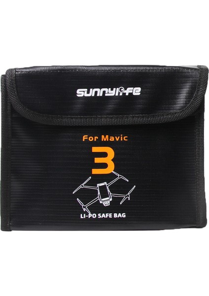 Sunnylıfe M3-DC106 Djı Mavic 3 Için Patlamaya Dalı 3 Güvenlik Kılıfı Lityum Pil Koruma Saklama Çantası (Yurt Dışından)