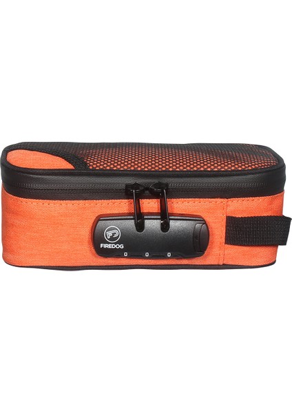 Fıredog CL109 Kombinasyonlu Kilitli Koku Geçirmez Çanta Taşınabilir Pipo Tütünü Kese Karton File Çanta - Turuncu (Yurt Dışından)