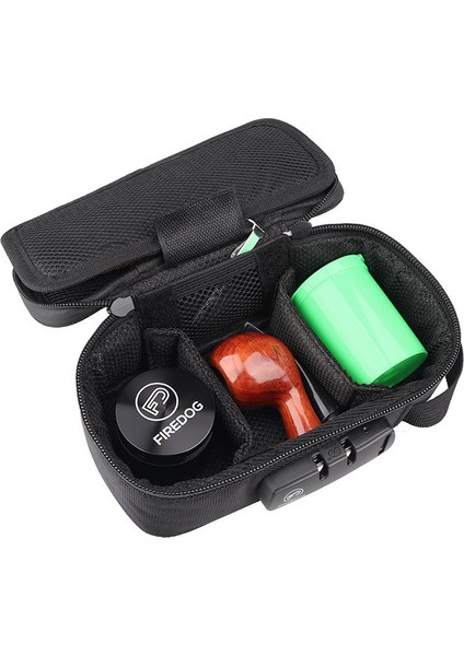 Fıredog CL109 Kombinasyonlu Kilitli Koku Geçirmez Çanta Taşınabilir Pipo Tütünü Kese Karton File Çanta - Turuncu (Yurt Dışından) fırsatları