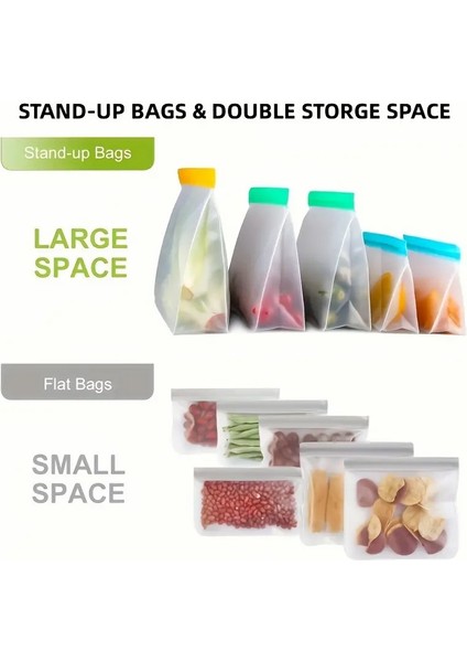 10 Adet / Takım S+M+L Mutfak Buzdolabı Saklama Poşeti Peva Gıda Taze Tutma Sızdırmazlık Poşeti (Bpa Içermez, Fda Sertifikalı Değildir) (Yurt Dışından) modelleri