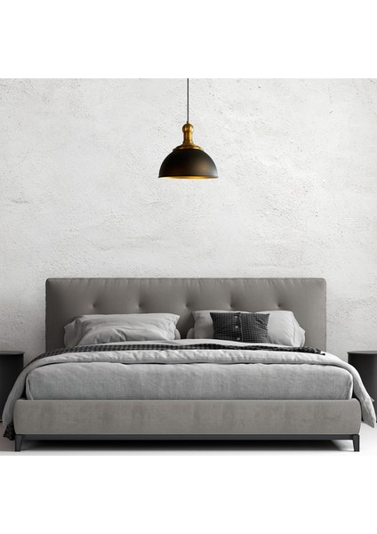 Yimpi Siyah Uzun Eskitme Knob Başlık Avize Sarkıt Lamba Salon Mutfak Avizeleri Pastane Cafe