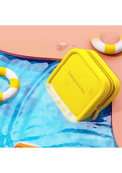 Fungoofun Fare Kablosu Güç Bankası Saklama Çantası Düzenleyici Aksesuarlar Kare Şekilli Eva Taşıma Çantası - Sarı (Yurt Dışından) fiyatları