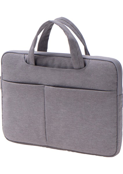 13 Inç Dizüstü Bilgisayar Koruyucu El Çantası Yumuşak Astarlı Çizilmeye Dalı Dizüstü Bilgisayar Taşıma Çantası - Gri (Yurt Dışından)