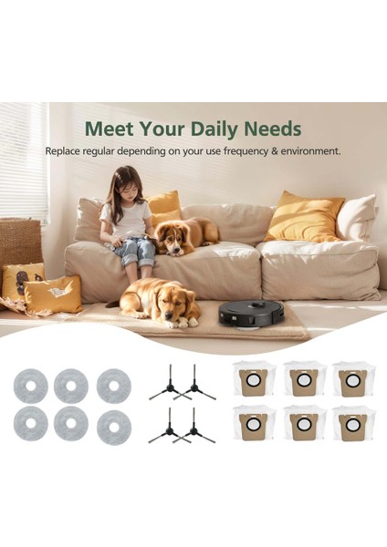 P20 Pro Süpürge Aksesuarları Için 16 Adet Ana Yan Fırça Filtre Bez Toz Torbası (Yurt Dışından) modelleri