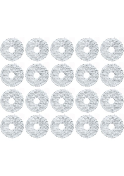 Dream Bot L10S Pro Ultra L20 X20 X30 L30 S10 / Robot Süpürge Parçaları Için 20 Adet Paspas Bezi (Yurt Dışından)