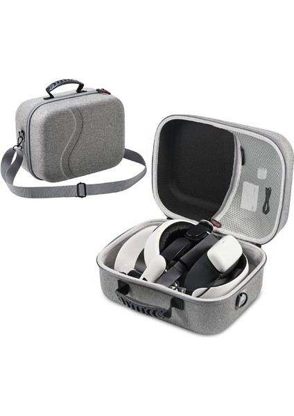 Startrc Games Meta Quest 3s Taşıma Çantası Kare Büyük Kapasiteli Saklama Çantası - Gri (Yurt Dışından)