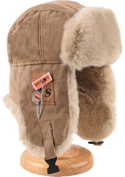 Kışlık Kalınlaştırılmış Erkek Kadın Rüzgar Geçirmez Isıtmalı Kulak Koruyan Bisiklet Şapkası (Yurt Dışından)