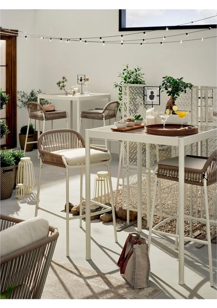 Lungön Paravan Kırık Beyaz 140 x 80 x 40 cm indirimleri