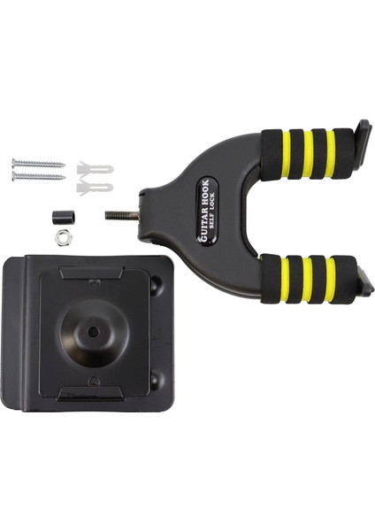 Raf Tipi Gitar Duvar Askı Aparatı Kilitli- Duvar Tipi Gitar Standı Kaliteli Gitar Duvar Sehpası