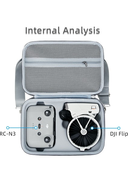 Djı Flip + Rc-N3 Uzaktan Kumandalı Rc Drone Taşınabilir Taşıma Çantası Entegre Tasarımlı Saklama Çantası (Yurt Dışından) modelleri