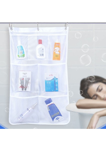 7 Izgaralı File Duş Askılı Çanta Düzenleyici Polyester Banyo Askılı Cepler (Yurt Dışından) fiyatları