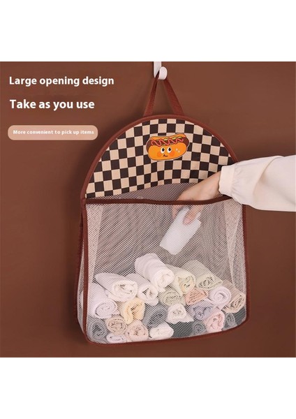 1002 File Askılı Çanta Karikatür Yatakhane Gardırop Duvar Askılı Iç Çamaşırı Saklama Çantası - Sosisli Sandviç (Yurt Dışından) fiyatları