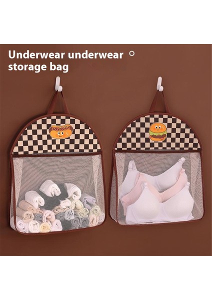 1002 File Askılı Çanta Karikatür Yatakhane Gardırop Duvar Askılı Iç Çamaşırı Saklama Çantası - Sosisli Sandviç (Yurt Dışından) modelleri