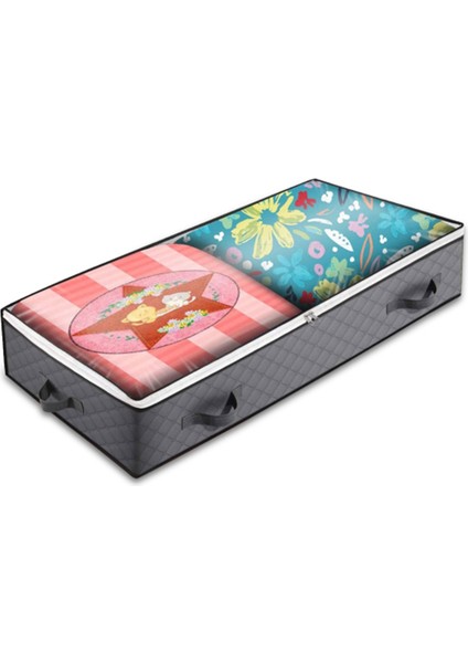 100X50X15CM Dokumasız Katlanabilir Yatak Altı Saklama Çantası Giysiler Yorganlar Battaniyeler Saklama Çantası (Yurt Dışından)