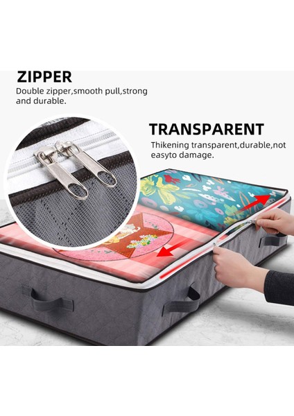 100X50X15CM Dokumasız Katlanabilir Yatak Altı Saklama Çantası Giysiler Yorganlar Battaniyeler Saklama Çantası (Yurt Dışından) fiyatları