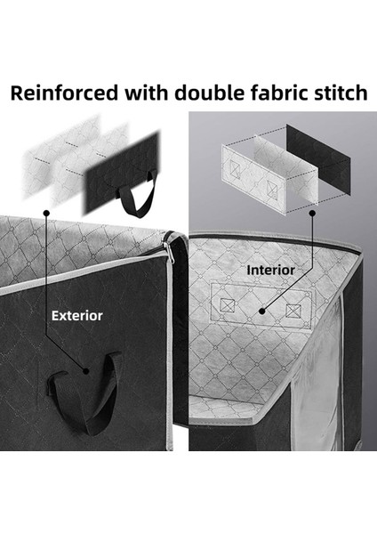 100X50X15CM Dokumasız Katlanabilir Yatak Altı Saklama Çantası Giysiler Yorganlar Battaniyeler Saklama Çantası (Yurt Dışından) indirimleri