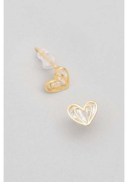 Kalp Dokunuşu 18 Ayar Sarı Altın Kaplama Gümüş Seti indirimleri