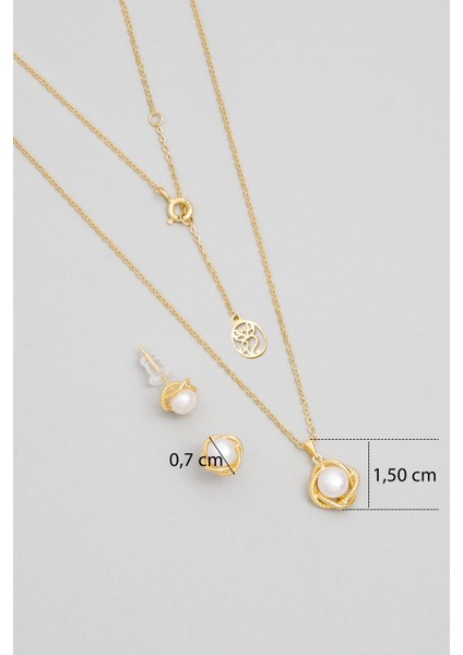 Minimal Inci 18 Ayar Sarı Altın Kaplama Gümüş Seti modelleri