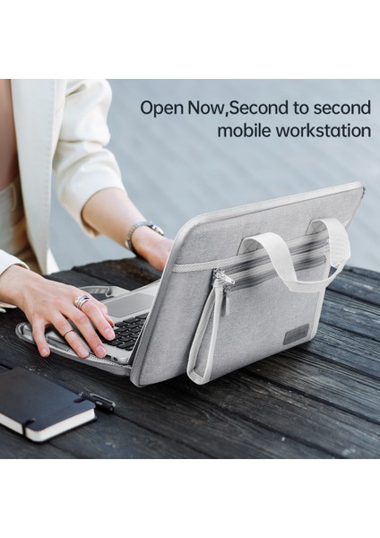 13-14 Inç Dizüstü Bilgisayar Çantası Su Geçirmez Oxford Kumaş Dizüstü Bilgisayar Koruyucu Kılıf ve Küçük Çıkarılabilir Çanta - Mavi (Yurt Dışından) modelleri