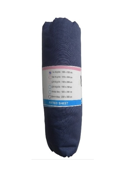 Tek Kişilik fitted Çarşaf ( Koyu Mavi ) fiyatları