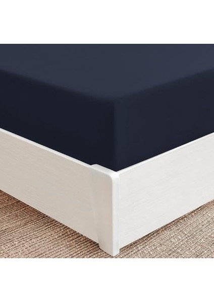 Tek Kişilik fitted Çarşaf ( Koyu Mavi ) indirimleri