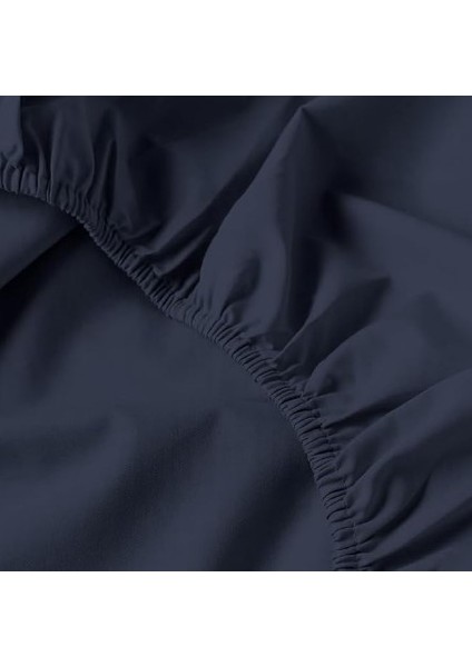 Tek Kişilik fitted Çarşaf ( Koyu Mavi )