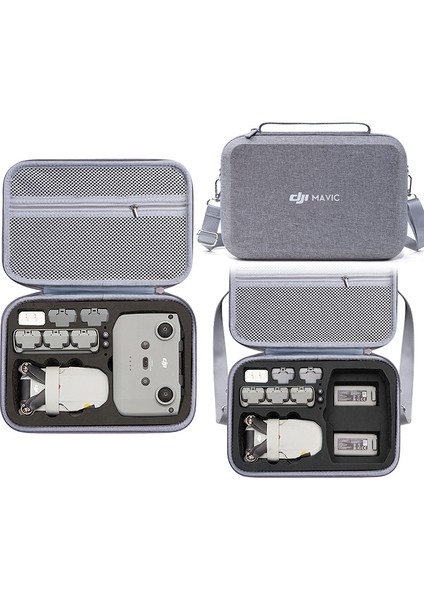 Djı Mini 2 Se / Mini 2 / Mini 4K Fly More Combo Saklama Çantası Omuz Askılı Darbeye Dalı Taşıma Çantası - Siyah Astar (Yurt Dışından)