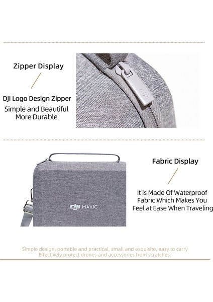 Djı Mini 2 Se / Mini 2 / Mini 4K Fly More Combo Saklama Çantası Omuz Askılı Darbeye Dalı Taşıma Çantası - Siyah Astar (Yurt Dışından) indirimleri