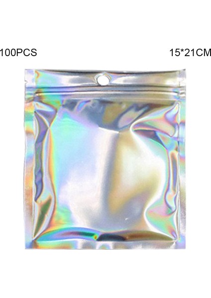 MX-101 100 Adet 15X21CM 14C Kalınlık Lazer Film Pet+Cpp Sızdırmazlık Torbası Çeşitli Atıştırmalık Saklama Torbaları (Fda Yok, Bpa Içermez) (Yurt Dışından)