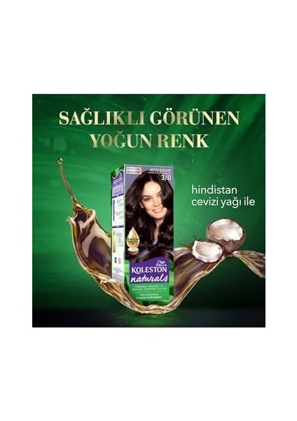 Wella Koleston Naturals Saç Boyası 3/0 Koyu Kahve fiyatları