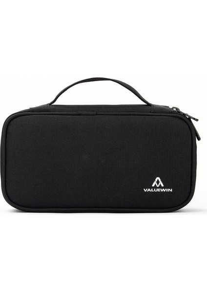 Valuewın MD089 Dijital Aksesuar Çantası, Veri Kablosu, Taşınabilir Şarj Cihazı, Saklama Kutusu, Telefon, Fare Taşıma Çantası, Boyut: S - Siyah (Yurt Dışından)