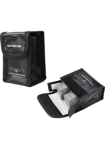 Sunnylıfe AIR2-DC257 Djı Air 2s/mavic Air 2 Için Patlamaya Dalı 2 Pil Saklama Çantası Lityum Pil Güvenlik Taşıma Çantası (Yurt Dışından)