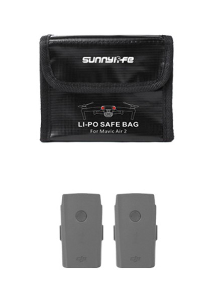 Sunnylıfe AIR2-DC257 Djı Air 2s/mavic Air 2 Için Patlamaya Dalı 2 Pil Saklama Çantası Lityum Pil Güvenlik Taşıma Çantası (Yurt Dışından) indirimleri