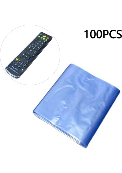 100 Adet Uzaktan Kumandalı Isı Büzüşmeli Sarma Filmi Pvc Şeffaf Koruyucu Kılıf Toz Önleyici Yağa Dalı Büzüşmeli Çanta (Yurt Dışından)