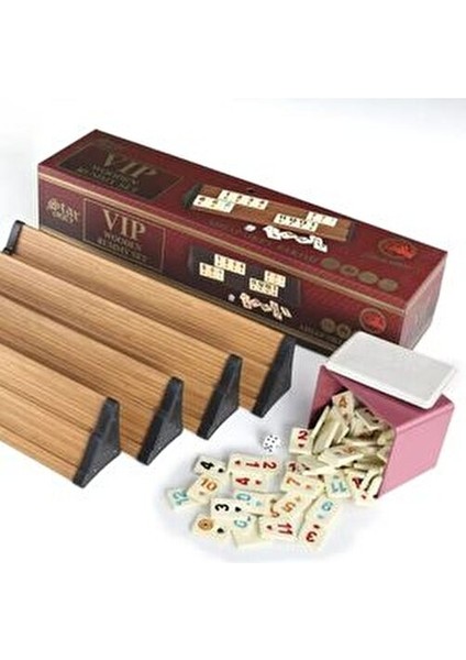 Okey VIP Ahşap Okey Takımı Antibakteriyel Kir Tutmayan 44 cm 4 Parça indirimleri