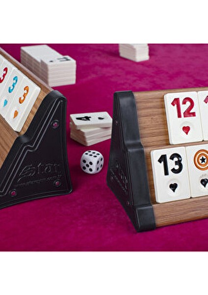 Ahşap Okey Takımı Antibakteriyel Melamin Taşlar ile 14 Yaş ve Üstü İçin Eğlenceli Oyun fırsatları