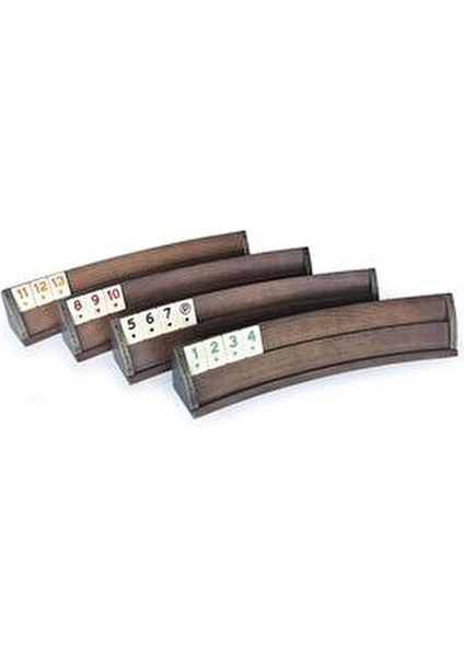 Oval Ahşap Okey Takımı 106 Parça Doğal Ahşap Kılıflı Taşlarla fırsatları