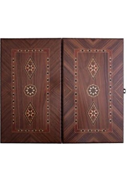 Oyun Takımı Ahşap Mozaik Desenli 52 x 30 x 7 cm 15 Açık 15 Koyu Pul fiyatları