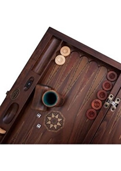 Oyun Takımı Ahşap Mozaik Desenli 52 x 30 x 7 cm 15 Açık 15 Koyu Pul modelleri