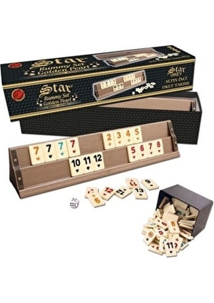 Altın İnci Okey Takımı Ahşap Malzeme ile 2-4 Kişilik Eğlenceli Oyun Seti modelleri