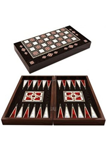 Star Polyester Antik Tavla Sedefli Oyun Takımı Yerli Üretim 48,5 cm x 26,5 cm fiyatları