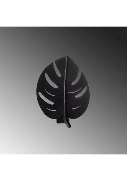 Yaprak Motifli Dekoratif Metal Aplik Pütürlü Siyah, Modern Ambiyans Duvar Lambası YAPRAK-MR-843 modelleri