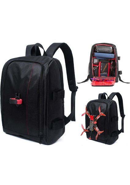 Fpv QAV250 Ix5 V2 Drone Sırt Çantası Saklama Kutusu Naylon Geniş Açılır Tasarım Omuz Çantası El Çantası (Yurt Dışından)