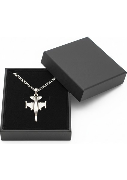 F-16 Jet Savaş Uçağı Zincirli Unisex Kolye fiyatları