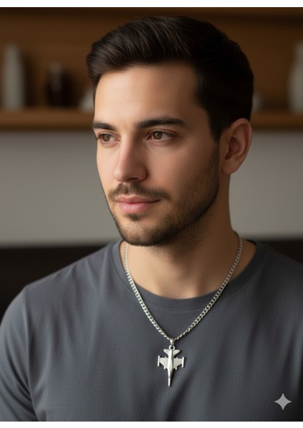 F-16 Jet Savaş Uçağı Zincirli Unisex Kolye indirimleri