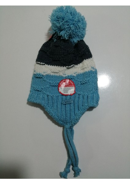 Erkek Bebek Kulak Korumalı Ponponlu Içi Polar Örgü Bere 0-18 Ay fiyatları