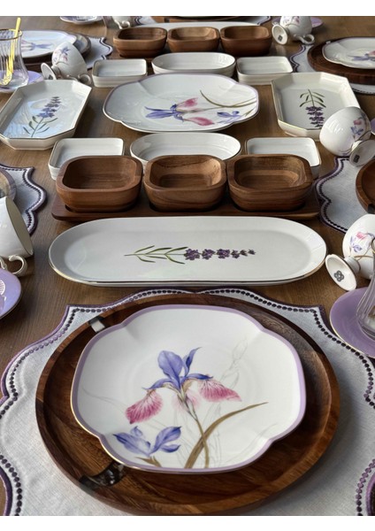 Kahvaltı Takımı Iris Akasya 62 Parça 6 Kişilik fiyatları